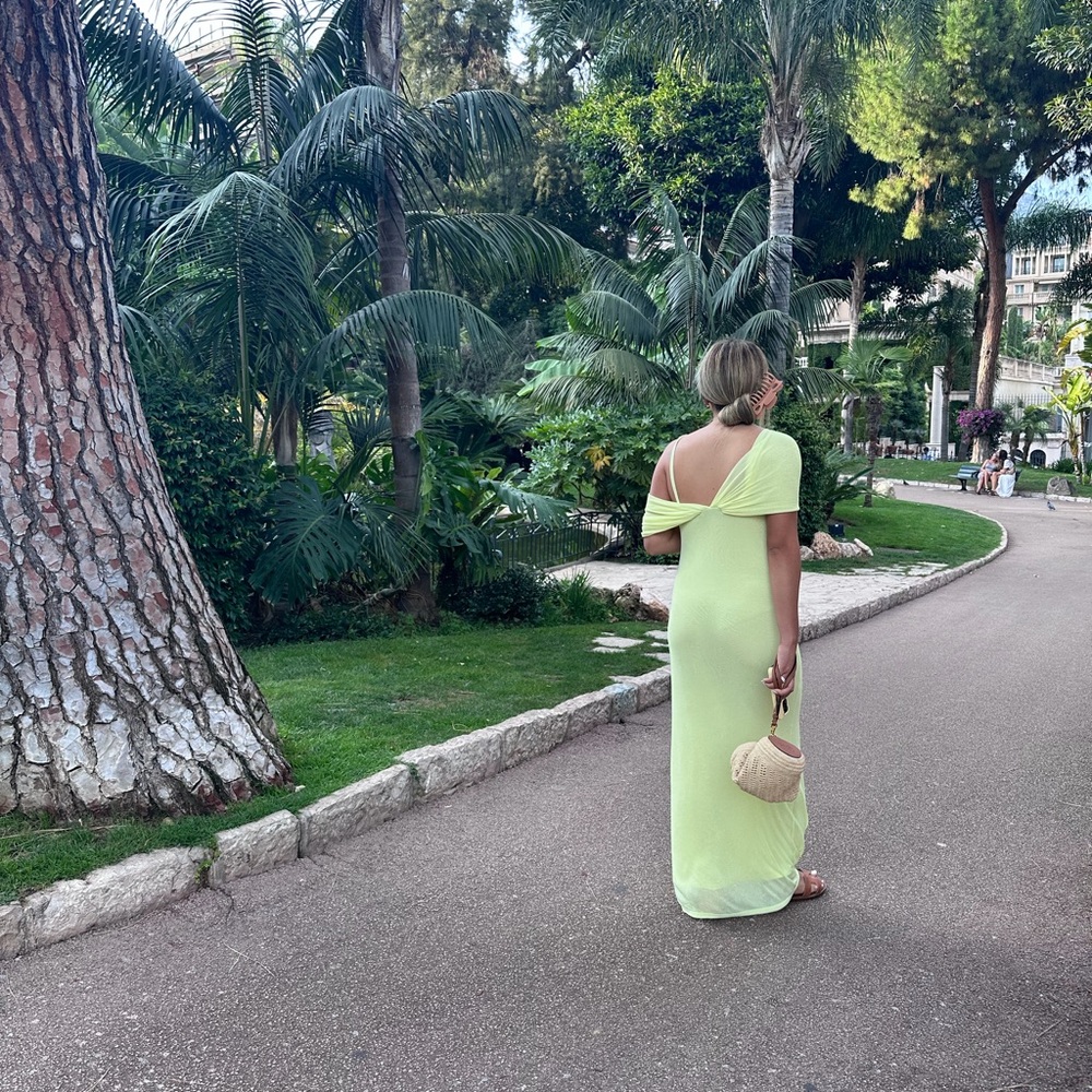 Dropped Shoulder Maxi Lime - Picture 4 of 4